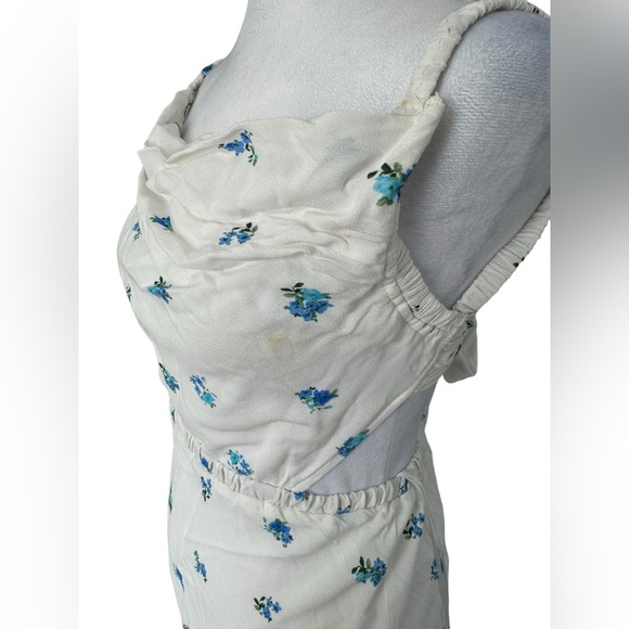 Sky to Moon Mini Dress Floral Bridal Engagement Fairycore Honeymoon Size Small - Picture 3 of 11